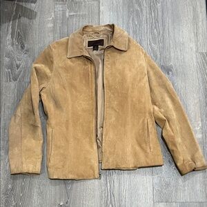 Vintage Tan Suede Leather Jacket